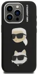 Karl Lagerfeld Grained PU K&CH Heads Case Aizsargapvalks priek&scaron; Apple iPhone 15 Pro