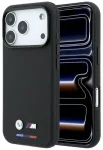 BMW M Quadrille Kevlar Tricolor & Metal Logo MagSafe Aizsargapvalks priek&scaron; iPhone 18 Pro Max / melns