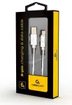 Gembird CCB-MUSB2B-AMLM-6-S Lightning USB kabelis 1,8m / sudraba