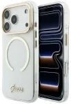 Case Guess IML Script Metal MagSafe for   iPhone 18 Pro Max / 17 Pro Max transparent