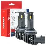 LED Headlights Serie F25 SILVER FULL CANBUS HB4 9006 52W 12V 24V AMIO-04707