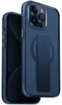 UNIQ dėklas Heldro Mag iPhone 15 Pro Max 6.7" Magclick Charging mėlynas|ultramarine deep blue