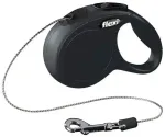 Automatinis pavadėlis &scaron;unims: FLEXI Classic Cord Leashes XS 3m, spalva : juoda