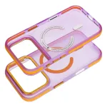 Case for iPhone 12 / 12 Pro Forcell F-Protect Vivid Premium compatible with MagSafe purple