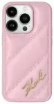 Karl Lagerfeld KLHCP15MPQDSMGP iPhone 15 Plus | 14 Plus 6.7" r&oacute;żowy|pink hardcase Diagonal Quilted Script