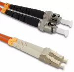 Qoltec Patchcord fiber optic LC/UPC - ST/UPC | Multimode | 50/125 | OM2 | Duplex | 3m