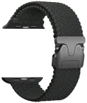 Beline i&scaron;maniojo laikrodžio dirželis Apple Watch (38/40/41 mm) | nailoninis | juodas