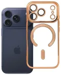 Case for iPhone 17 Pro / 18 Pro Electro Mag Cover compatible with MagSafe gold