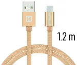 Swissten Textile Universāls Quick Charge 3.1 USB-C Datu un Uzlādes Kabelis 1.2m