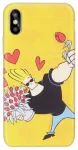 Cartoon Network Johnny Bravo Aizmugurējais Silikona Apvalks Priek&scaron; Apple iPhone 5 / 5S / SE Love