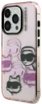 Karl Lagerfeld IML Multi K&CH Heads Case Aizsargapvalks priek&scaron; iPhone 15 Pro