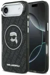 Karl Lagerfeld IML Karl Head Logo MagSafe Case Aizsargapvalks priek&scaron; iPhone Air / melns