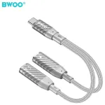 BWOO 2 in 1 Adapter 2 Type C ports to 3.5MM Jack BZ68
