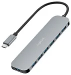 USB3.2 USB-A 7 portų USB &scaron;akotuvas, 5 Gbps, 20W PD
