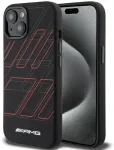 AMG AMHMP15M23SSPK iPhone 15 Plus | 14 Plus 6.7" czarny|black hardcase Silicone Large Rhombuses Pattern MagSafe