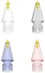 Stylus tips 4smarts Lucid for Apple Pencil 1st gen./2nd gen./USB-C/Pro 4pcs multicolor