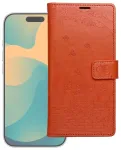 MEZZO cats knyginio tipo telefono dėklas Samsung Galaxy A17 4G (A175) rudas (katė)