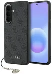 Guess 4G Charm telefono dėklas Samsung Galaxy A57 (A576) juodas