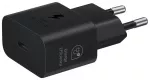 Samsung EP-T2510EBE kelioninis įkroviklis | 25W | USB-C | su USB-C į USB-C laidu komplekte | juodas (OEM)