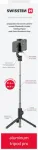 Swissten Bluetooth Selfie Stick Alumīnija Statīvs Telefoniem un Kamerām Ar Distances Bluetooth Pulti