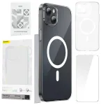 Baseus Magnetic Crystal Clear Aizsargapvalks priek&scaron; iPhone 13 / caurspīdīgs