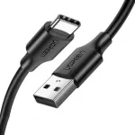 UGREEN 60115 USB kabelis USB 2.0 USB-A uz USB-C 0,5 m 0,48 Gbit/s / melns