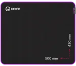 Lorgar Main 315, Gaming mouse pad, High-speed surface, Purple anti-slip rubber base, size: 500mm x 420mm x 3mm, weight 0.39kg