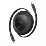 Baseus Free2Pull duomenų perdavimo ir įkrovimo laidas | USB-C į USB-C | 100W | 1.5m | juodas