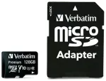 Verbatim 128GB microSDXC Card V10 + Adapter black 44085