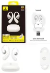 Open-Ear True Wireless Bluetooth 6.0 Earphones Eli Sport 2 with Charging Case, White