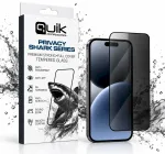 Quik Accessories PRIVACY SHARK Series Premium Strong Full Cover Tempered Glass Aizsargstikls priek&scaron; Apple iPhone 18 Pro Max