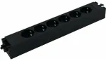 Bachmann elektros lizdų juosta STEP BASE 6 lizdų, black