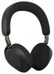 Jabra Evolve3 75 UC Black Belaidės Bluetooth ausinės su USB-A adapteriu ir belaidžiu įkrovikliu, ANC (aktyvus triuk&scaron;mo slopinimas)