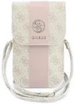 Phone bag Guess 4G & Classic Logos Stripe Strap pink
