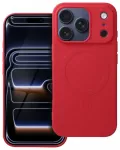 Silicone Mag Cover (big hole) telefono dėklas su MagSafe palaikymu iPhone 17 Pro raudonas