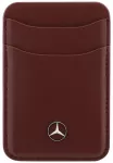 Magnetic Card Wallet Mercedes Leather red