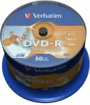 Verbatim Matricas DVD-R AZO 4.7GB 16x Wide Printable non ID,50 Pack Spindle
