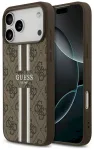 Guess 4G Printed Stripes MagSafe Case Aizsargapvalks priek&scaron; iPhone 17 Pro Max / brūns