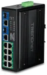 Switch TRENDnet TRENDnet 10 prievadų pramoninis Gigabit 400W PoE++ DIN bėgelio jungiklis