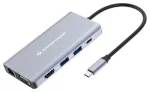 CONCEPTRONIC 10-1 dokstacija USB-C->HDMI, 2xUSB-A, GbE, + 25cm laidas
