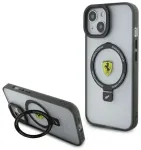 Ferrari FEHMP15MUSCAH iPhone 15 Plus | 14 Plus 6.7" skaidrus standus dėklas Ring Stand 2023 Collection MagSafe