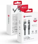 Forcell F-Energy C241 4-in-1 data transfer and charging cable | USB-C to USB-A, USB-C, Lightning | QC, PD | 60W | 1m | silver