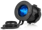 Waterproof Car Cigarette Lighter Socket with BLUE LED Backlight 12/24V AMIO-04220