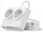 Orico PDC25 25W 6in1 Power Strip 2x AC + 2x USB-A + 2x USB-C - White