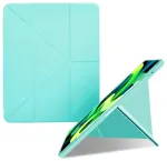 ENKAY Tablet Origami maks ar stendu priek&scaron; Apple iPad Pro 11 2018 / 2020 / 2021 / 2022 Cyan