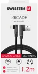 Swissten Pītais L Tipa Universāls Quick Charge 3.1 USB uz Lightning Datu un Uzlādes Kabelis 1.2m