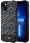 Guess GUHMP14SHGCFSEK GCube Stripes MagSafe Aizsargapvalks priek&scaron; iPhone 14 / 15 / 13 6.1" / melns