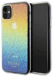 Guess GUHCN61HDECMI Hardcase IML Faceted Mirror Disco Iridescent Aizsargapvalks priek&scaron; iPhone 11 / Xr 6.1"