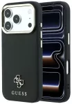 Guess Saffiano Small 4G & Classic Logo telefono dėklas su MagSafe palaikymu iPhone 18 Pro Max | iPhone 17 Pro Max juodas