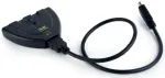 Gembird DSW-HDMI-35 HDMI pārslēdzējs 3 porti ar iebūvētu kabeli / melns